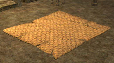 Worn straw mat Tier 6 Tapis   75SP 53