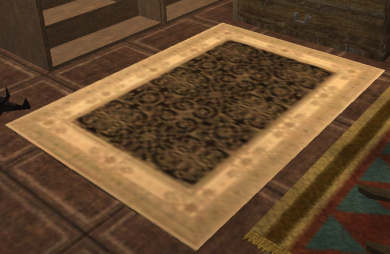 Grand tapis en toile Tier 2 Tapis   25SP 15