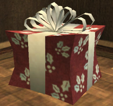 Red and white decorative Frostfell gift box Event Frostfell Frostfell  20SP 0