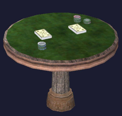 Table de jeu ronde en séquoia Tier 8 Table   125SP 75