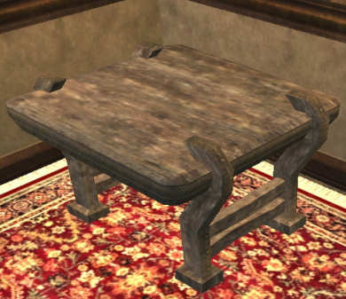 Petite table de la milice en aulne Tier 1 Table  bois d'aulne 40SP 6